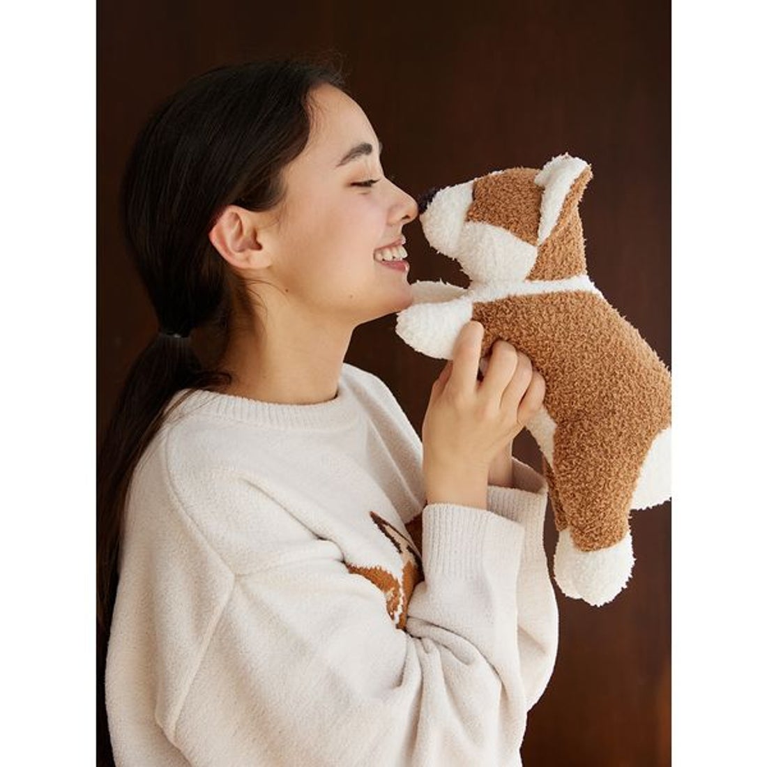 ジェラートピケ gelato pique コーギーぬいぐるみ （BRW） -靴