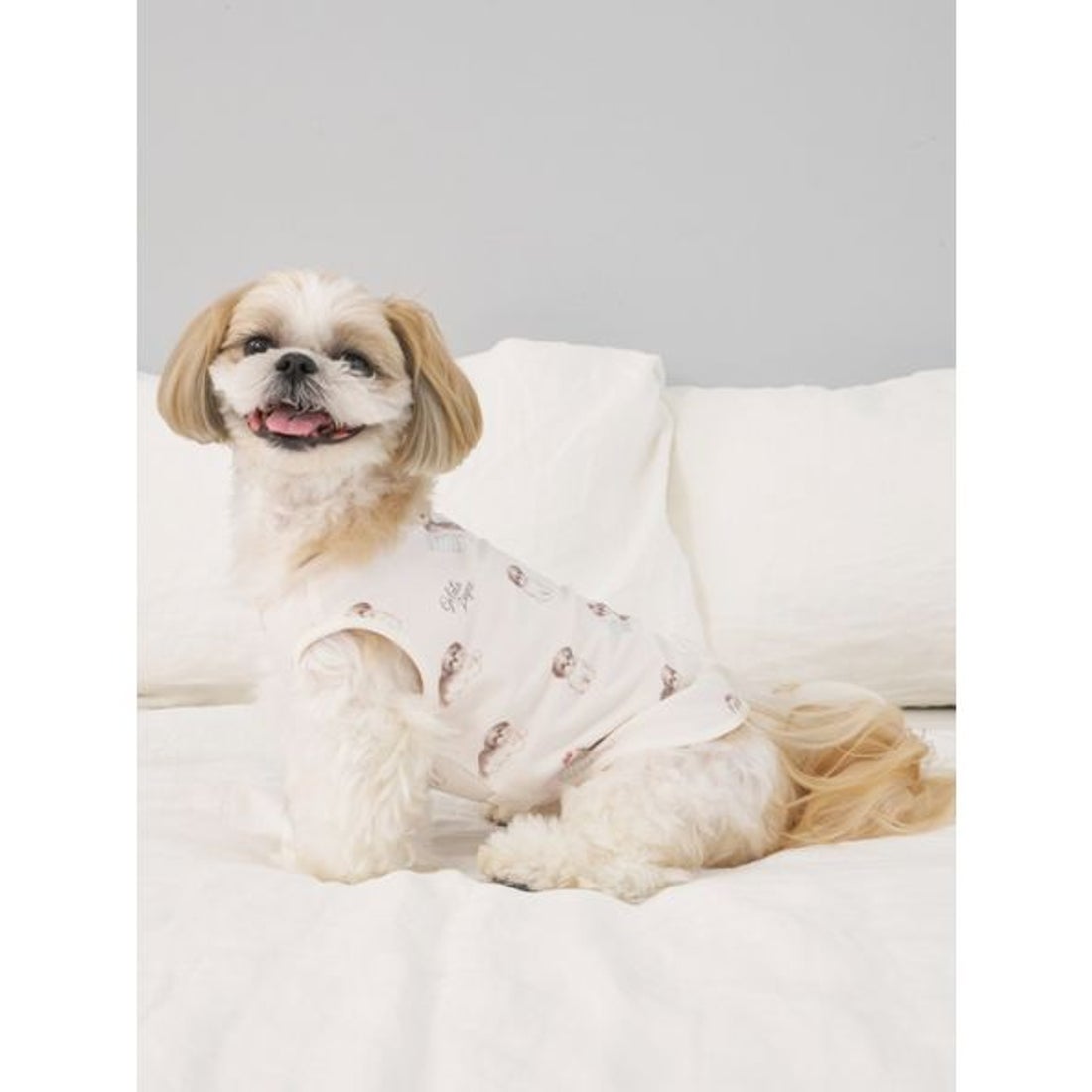 ジェラートピケ gelato pique 【CAT&DOG】シーズー柄プルオーバー