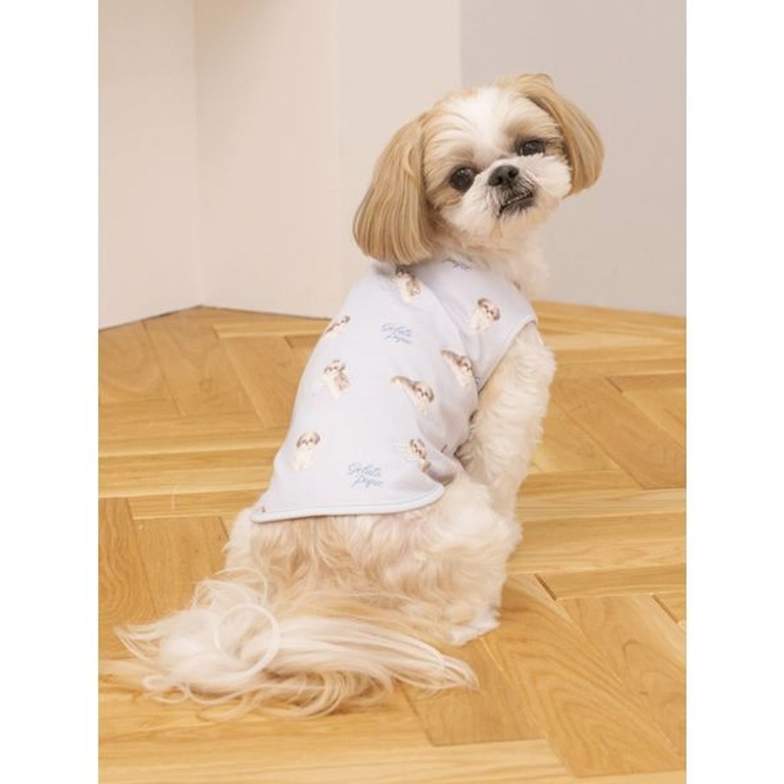 ジェラートピケ gelato pique 【CAT&DOG】シーズー柄プルオーバー