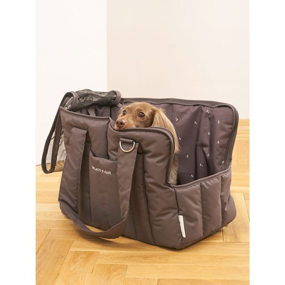 ジェラートピケ gelato pique 【CAT&DOG】キルティングキャリーバック