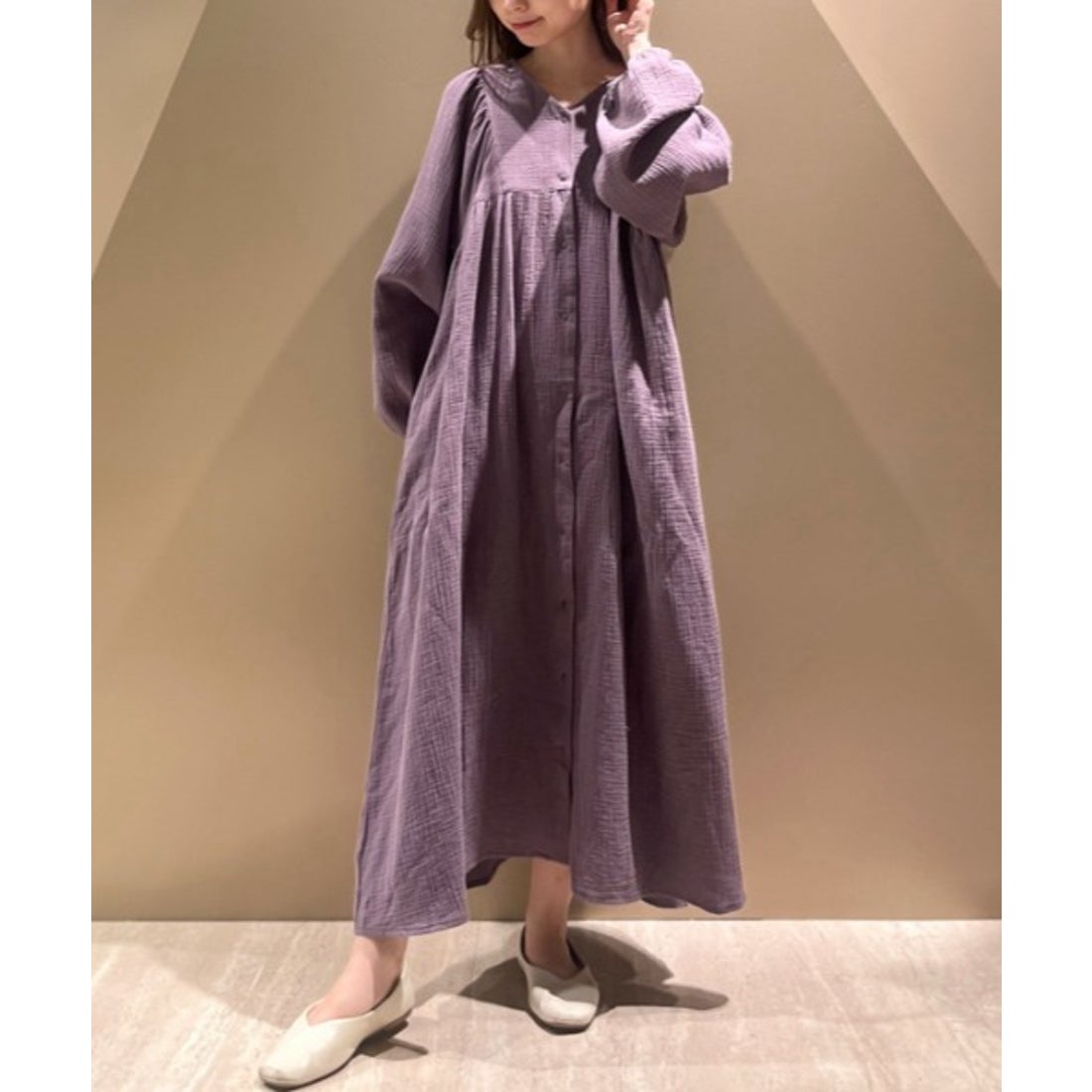 ジェラートピケ gelato pique マタニティガーゼワンピース （CGRY