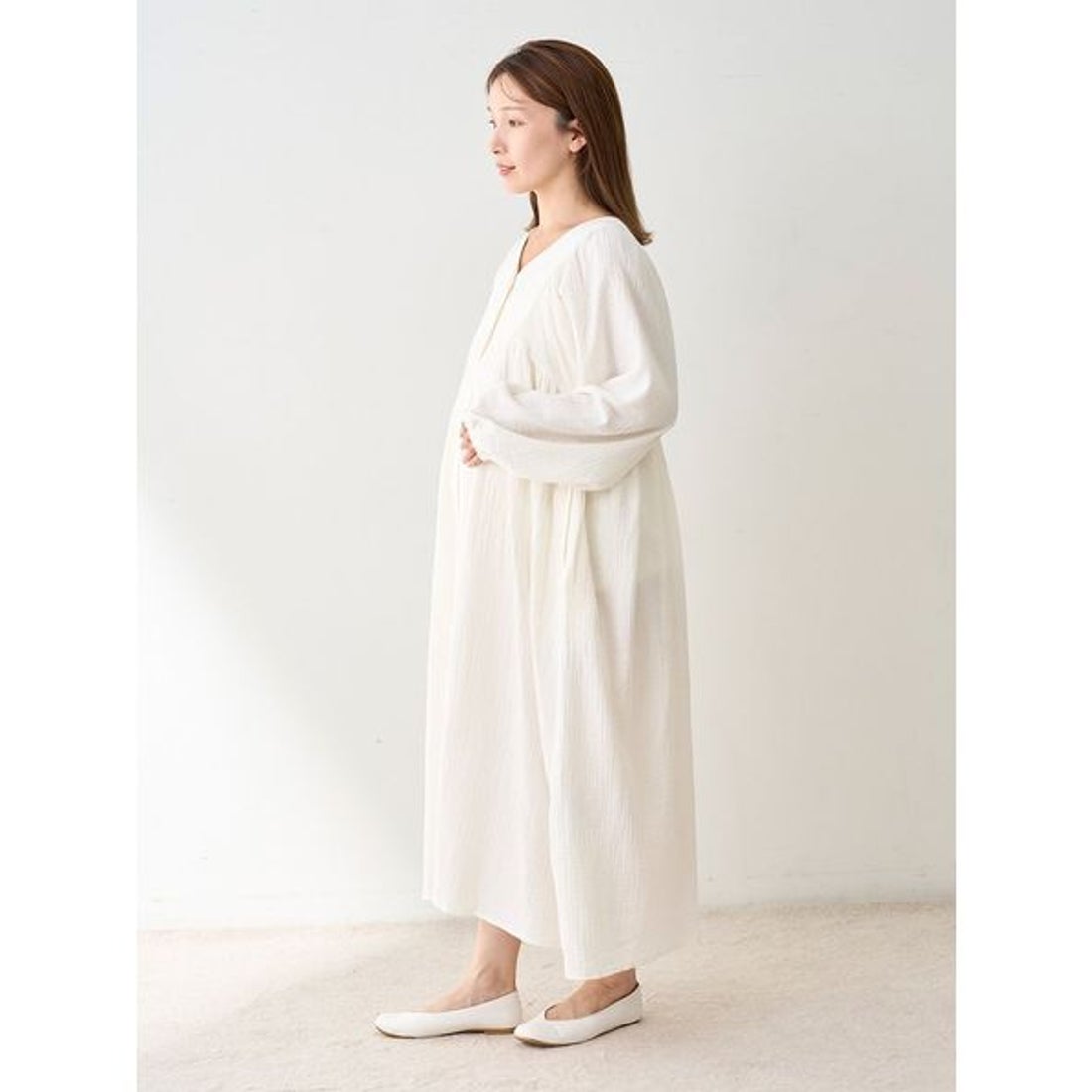 ジェラートピケ gelato pique マタニティガーゼワンピース （CGRY