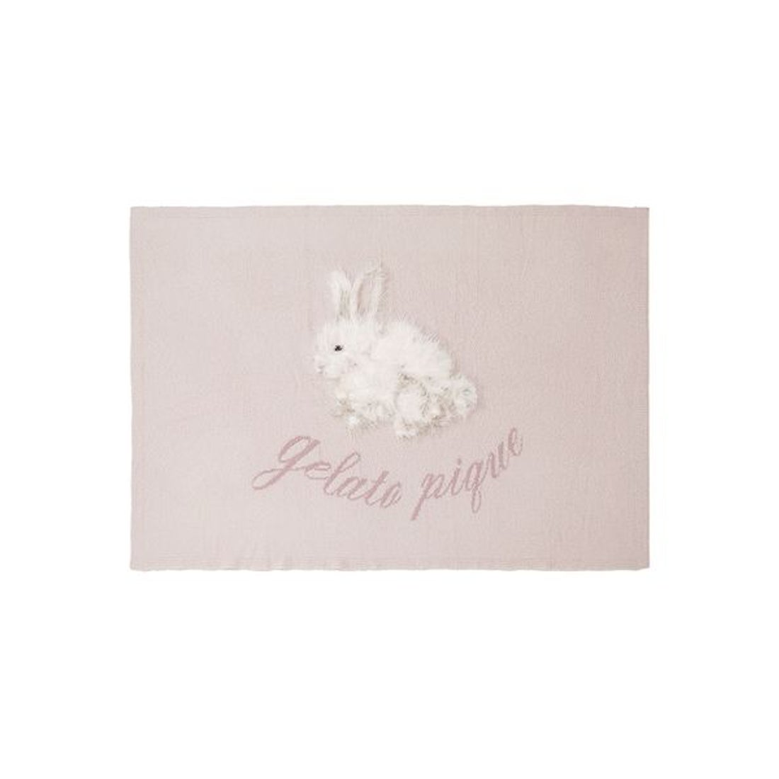 ジェラートピケ gelato pique ベビモコラビットジャガードブランケット