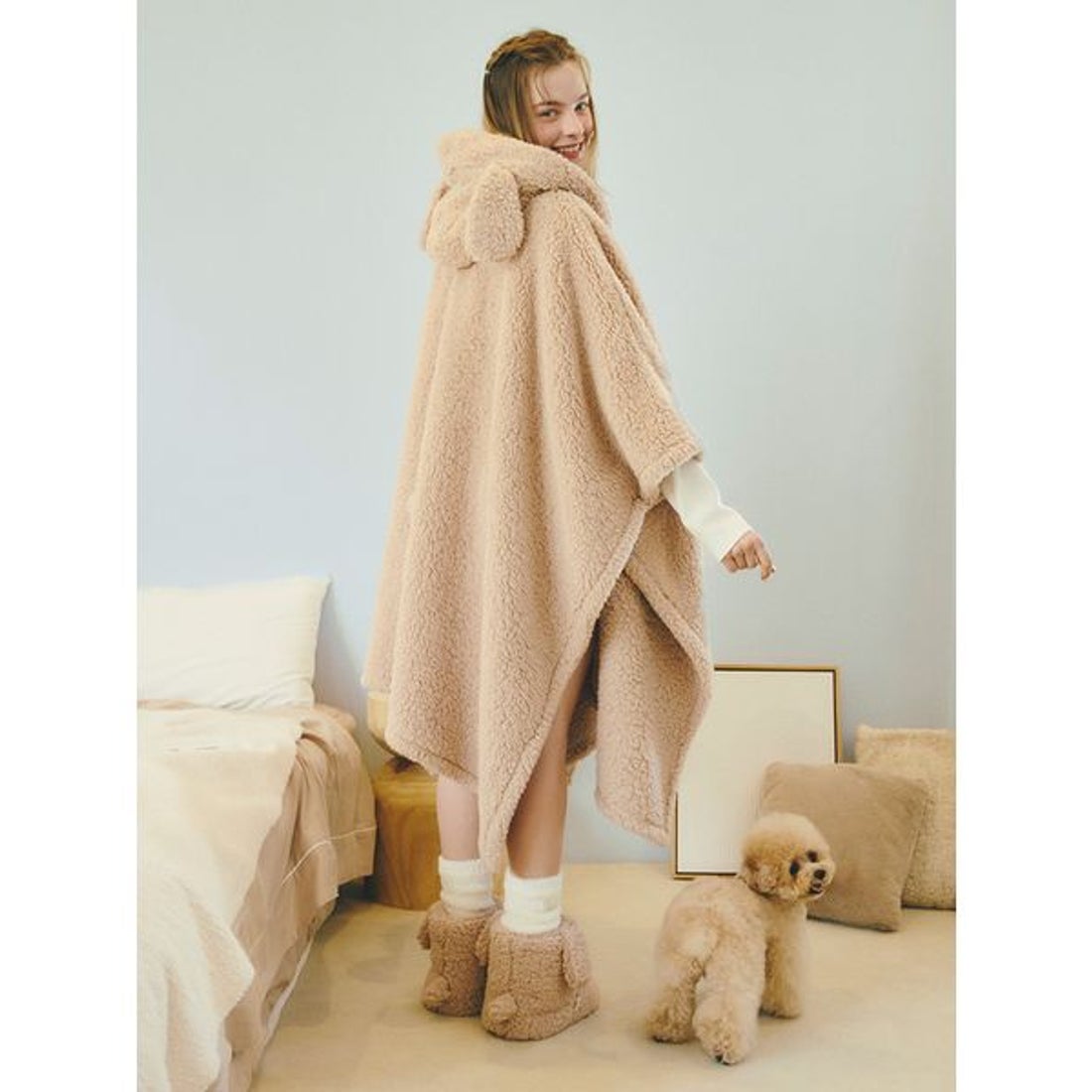 ジェラートピケ gelato pique 【Sleep】DOG / CAT 着る毛布 （BEG