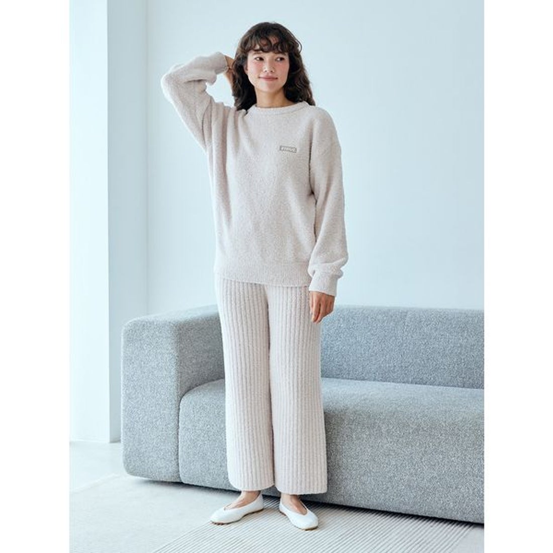 ジェラートピケ gelato pique ベーシックパウダープルオーバー&ロング