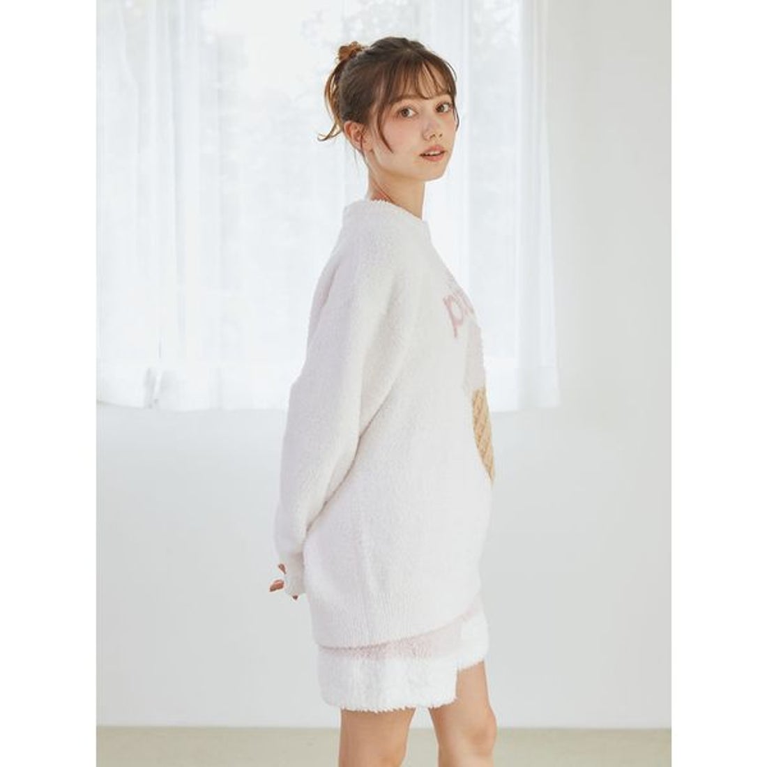 ジェラートピケ gelato pique ベビモコアイスジャガードプルオーバー