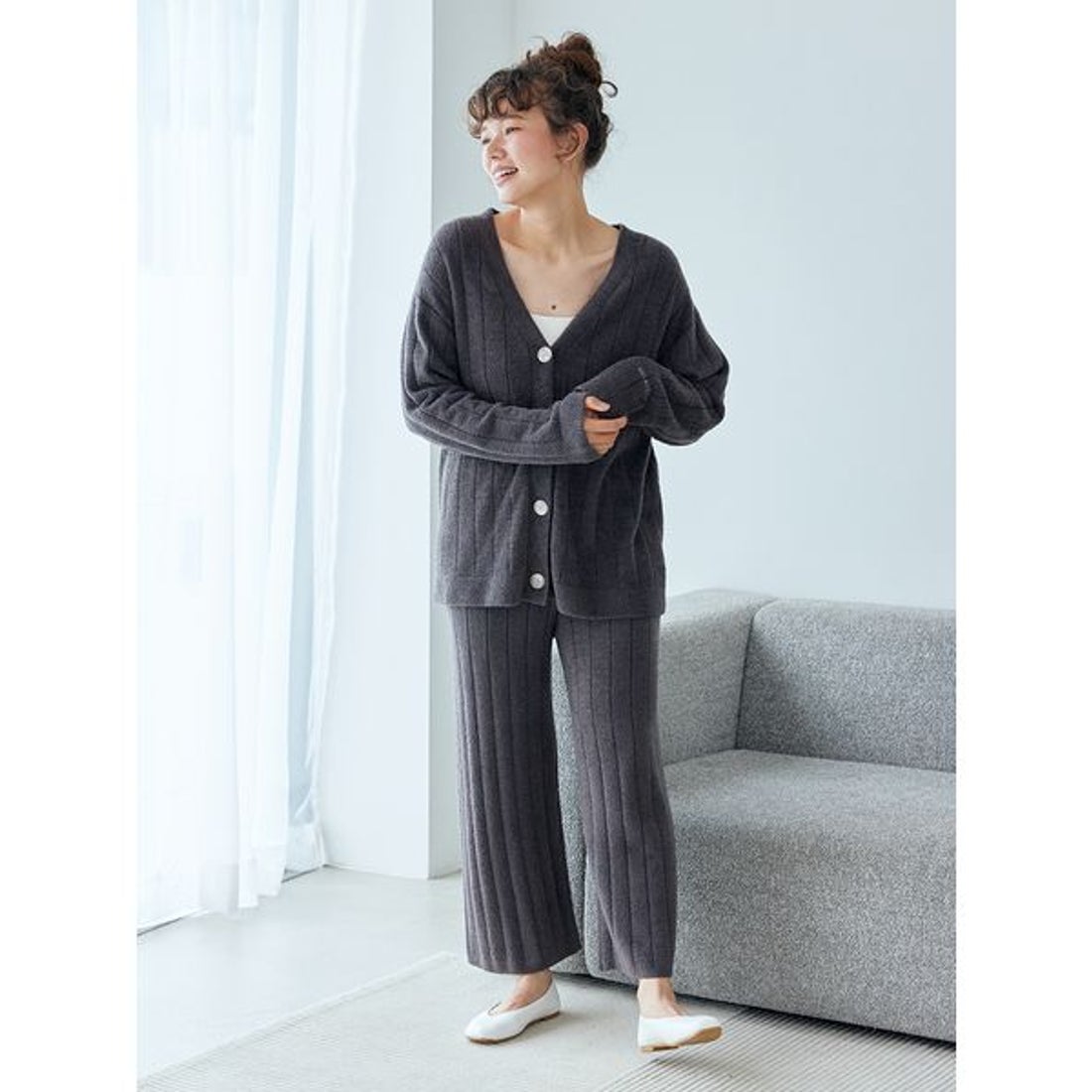 ジェラートピケ gelato pique ホットスムーズィーワイドリブロング