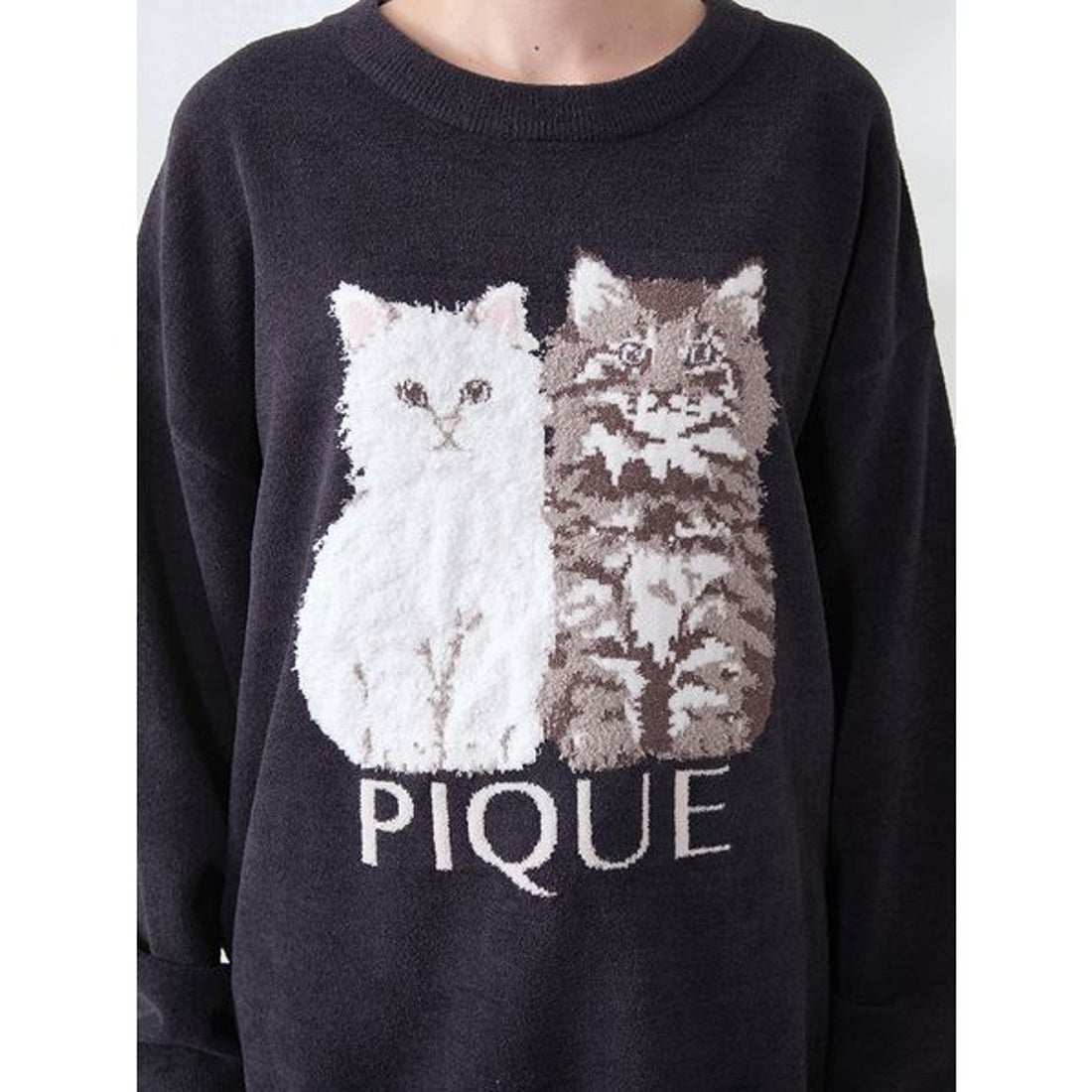 ジェラートピケ gelato pique ツインズキャットジャガードプルオーバー