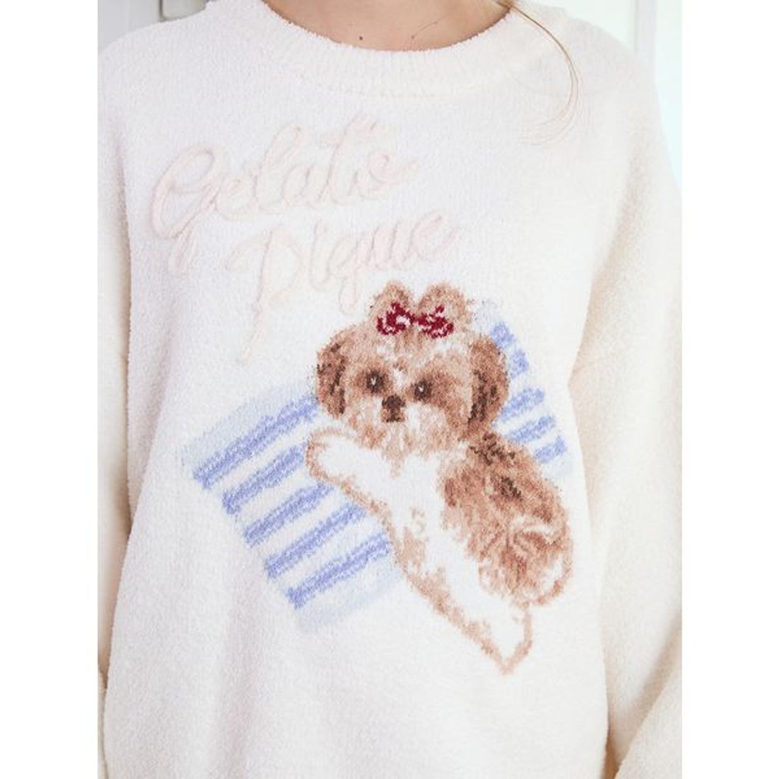 ジェラートピケ gelato pique シーズージャガードプルオーバー （NVY