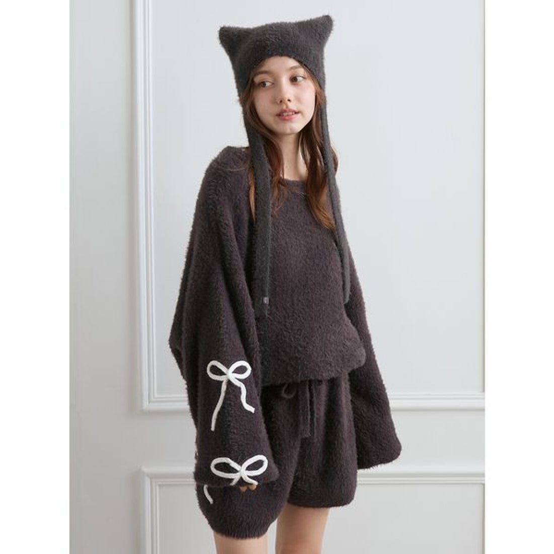 ジェラートピケ gelato pique 【HALLOWEEN】リボンフェザーロンパース