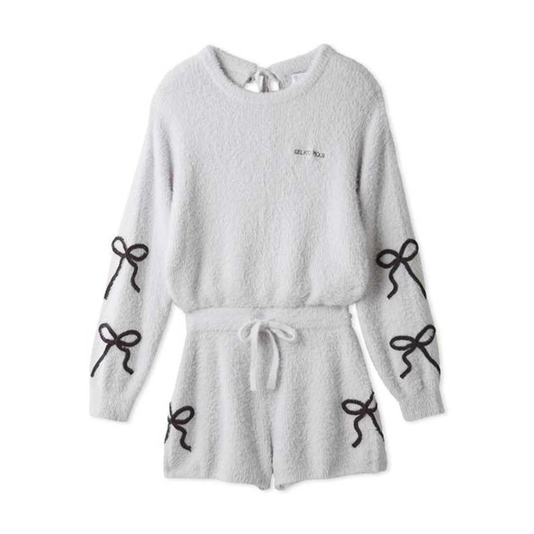 ジェラートピケ gelato pique 【HALLOWEEN】リボンフェザーロンパース