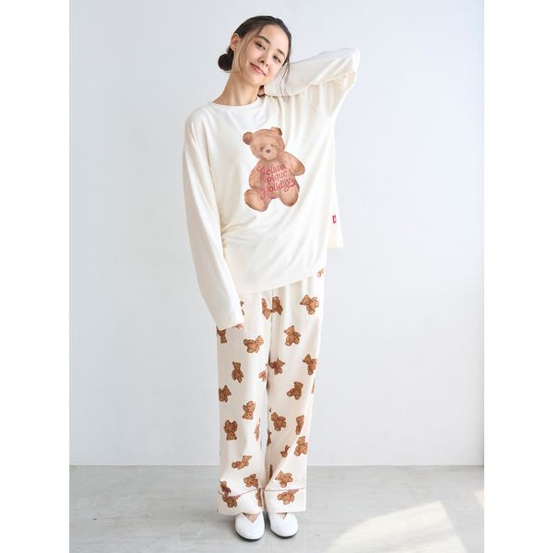 ジェラートピケ gelato pique 【HOLIDAY】ベアワンポイントロンT （IVR