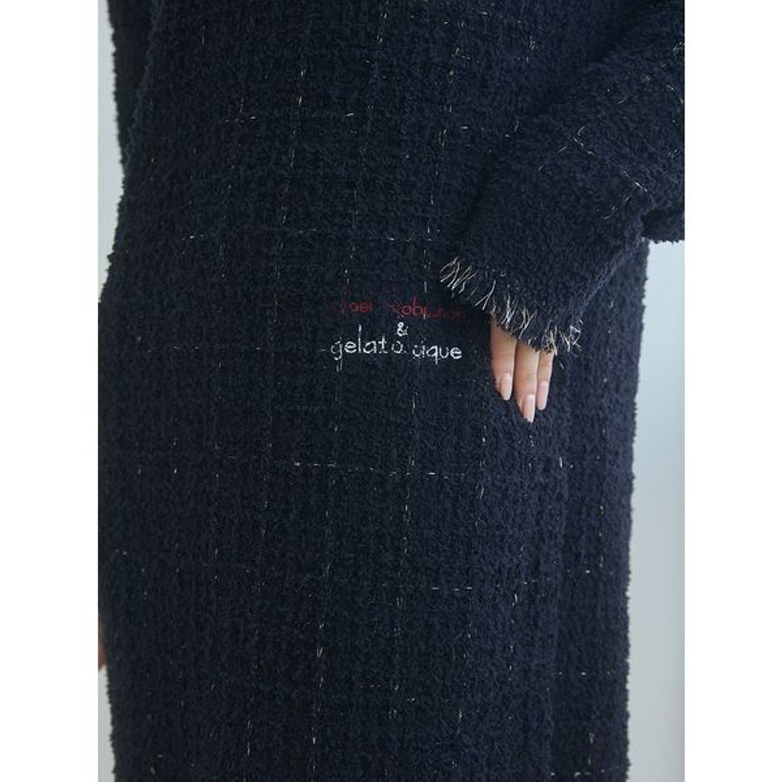 ジェラートピケ gelato pique 【JOEL ROBUCHON】ツイードモコVネック