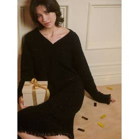 ジェラートピケ gelato pique 【JOEL ROBUCHON】ツイードモコVネック