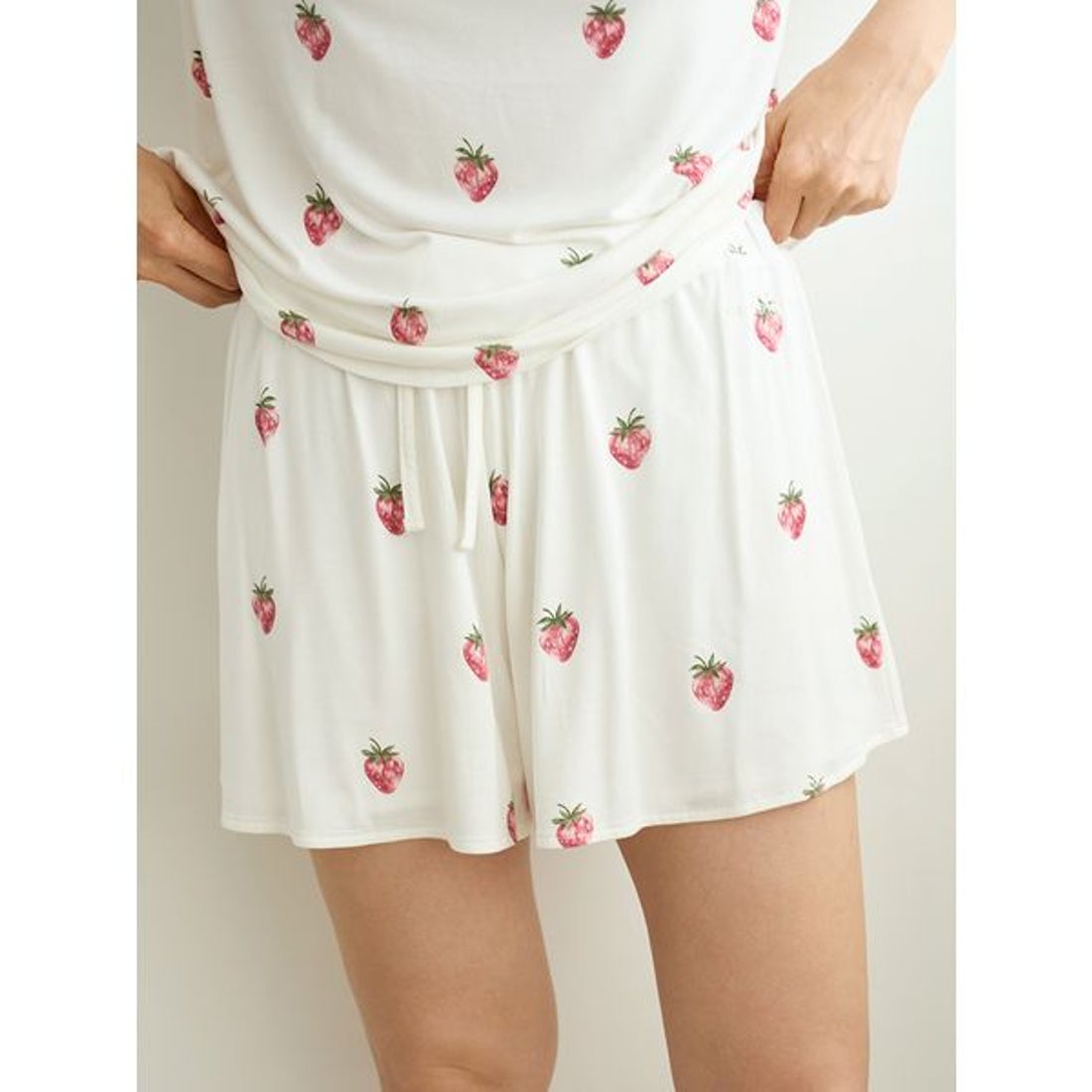 ジェラートピケ gelato pique ストロベリー柄ショートパンツ （PNK