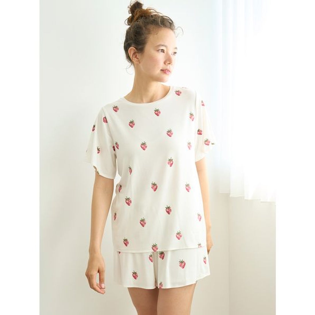 ジェラートピケ gelato pique ストロベリー柄ショートパンツ （PNK