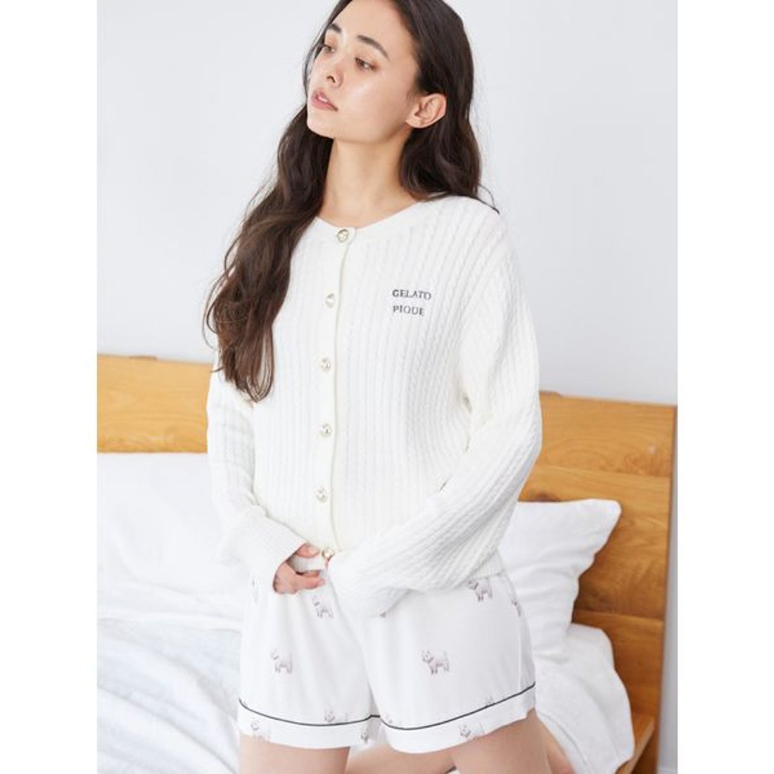 ジェラートピケ gelato pique スムーズィーアランカーディガン （OWHT