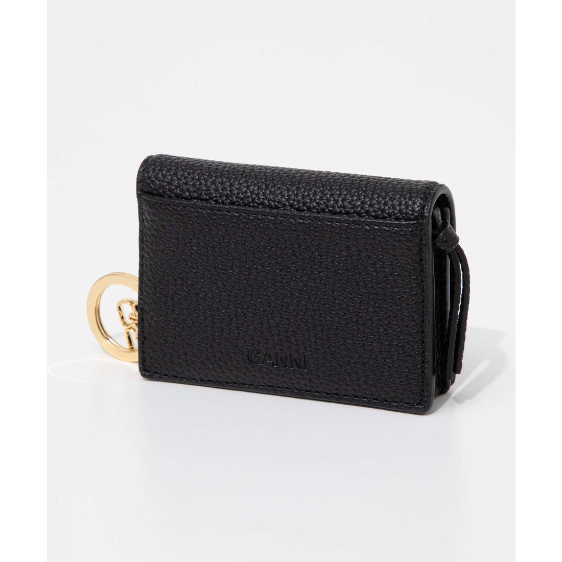 ガニー GANNI ガニー GANNI Card Holder With Flap Grained カード