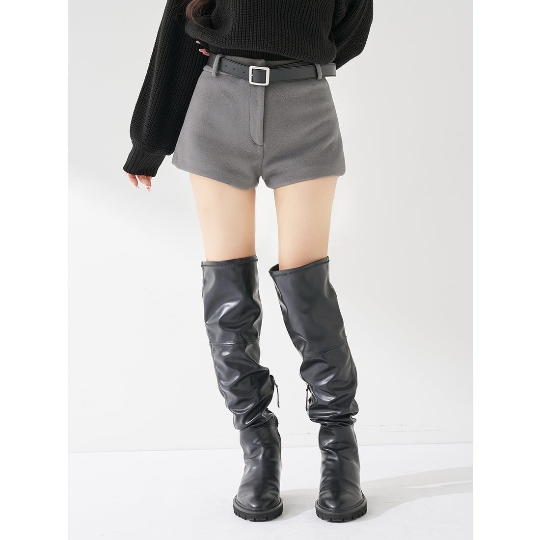 ダーリッチ Darich メルトンミドルショートパンツ （グレー