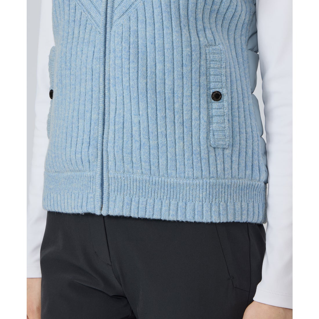 デサントゴルフ DESCENTE ゴルフ 防風ニットハイブリッドフルジップ中