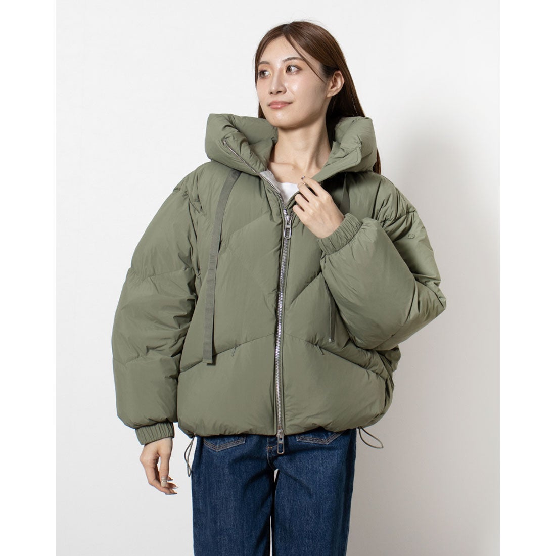 デュノ DUNO ショート丈 ダウンジャケット （Moss Green） -靴