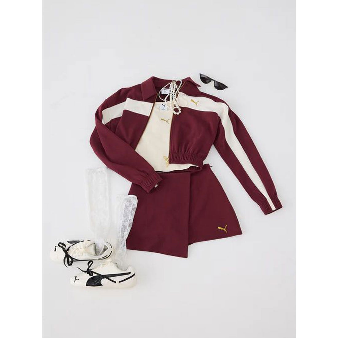 エイミーイストワール EIMY ISTOIRE PUMAトラックジャケット×スカ