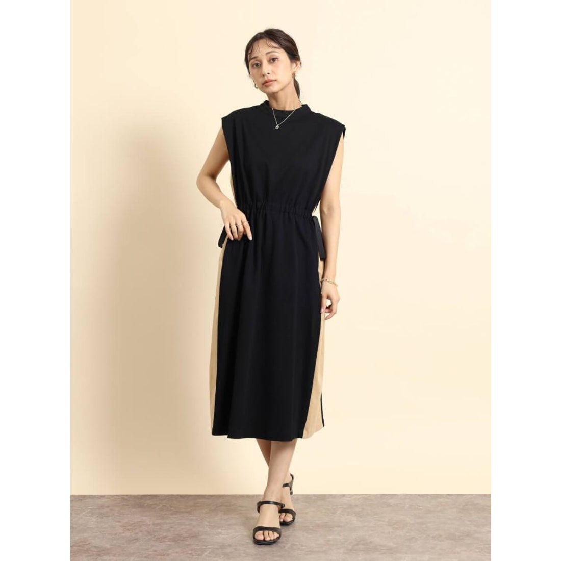 フェンネル FENNEL バイカラーサイドリボンワンピース