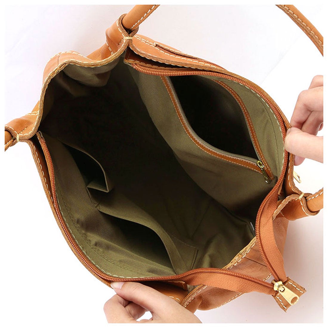 フェス fes fes 48974 ナチュラルレザートートバッグ （ブラウン