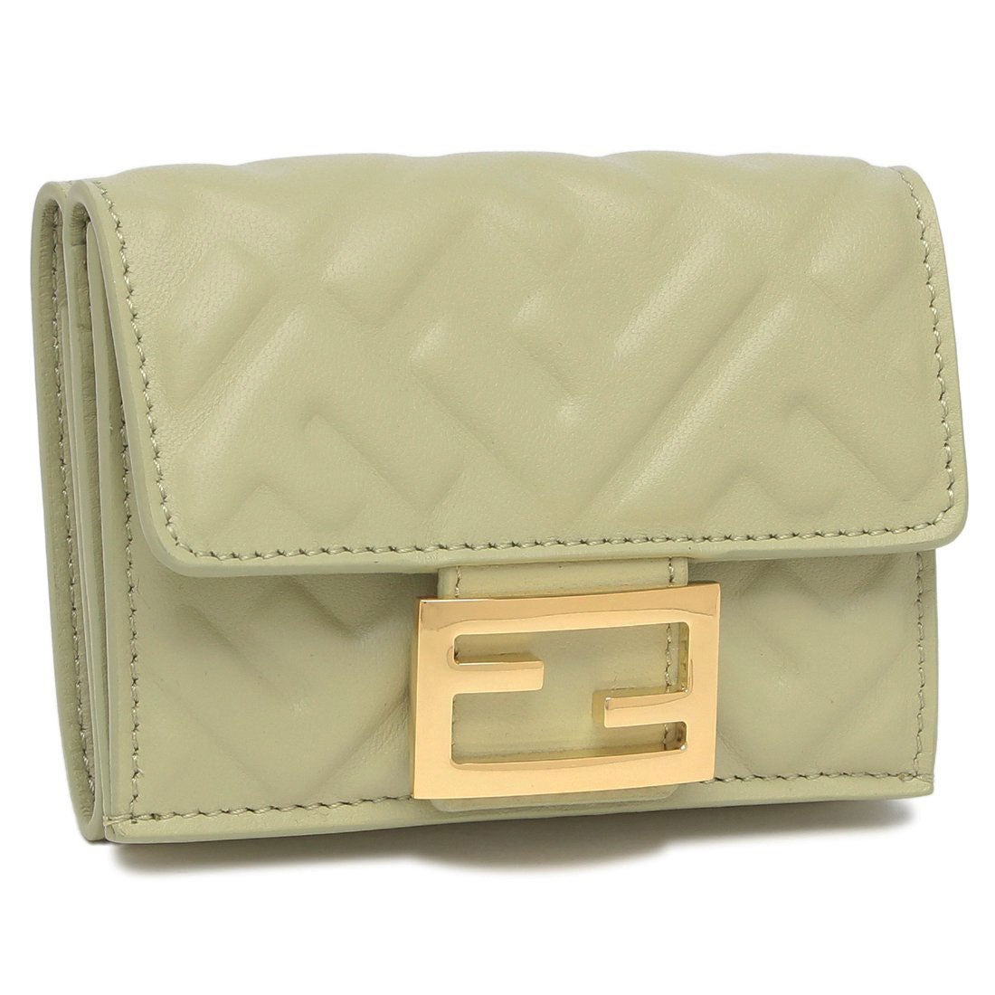 フェンディ FENDI 三つ折り財布 バゲット マイクロ FFロゴ ミニ財布