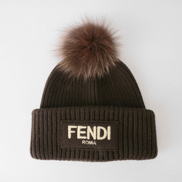 フェンディ FENDI ニットキャップ ポンポン ヴォルペ BEANIE FXQ848