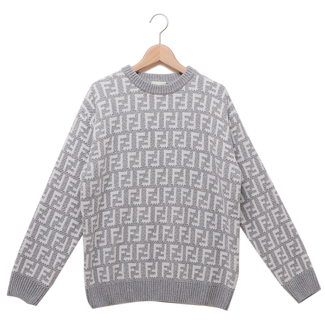 フェンディ 子供服 ニット セーター グレー キッズ レディース FENDI