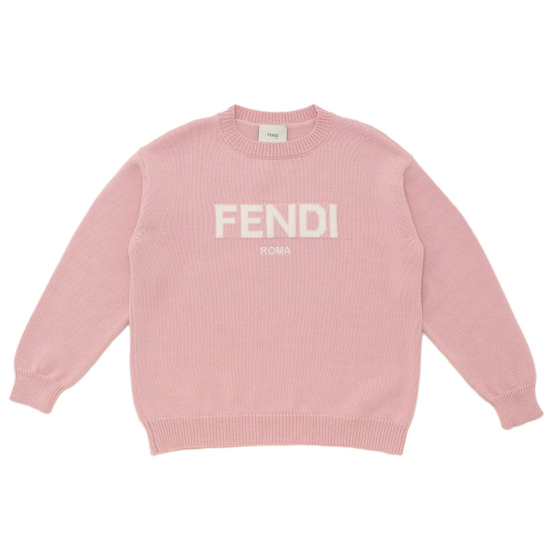 フェンディ FENDI 子供服 ニット セーター ピンク ホワイト キッズ