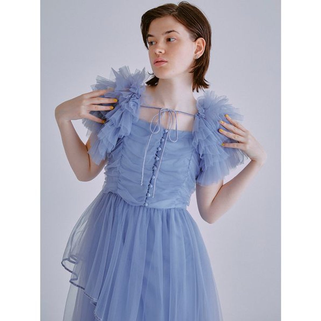 ファーファー FURFUR チュールボレロセットキャミドレス （BLK