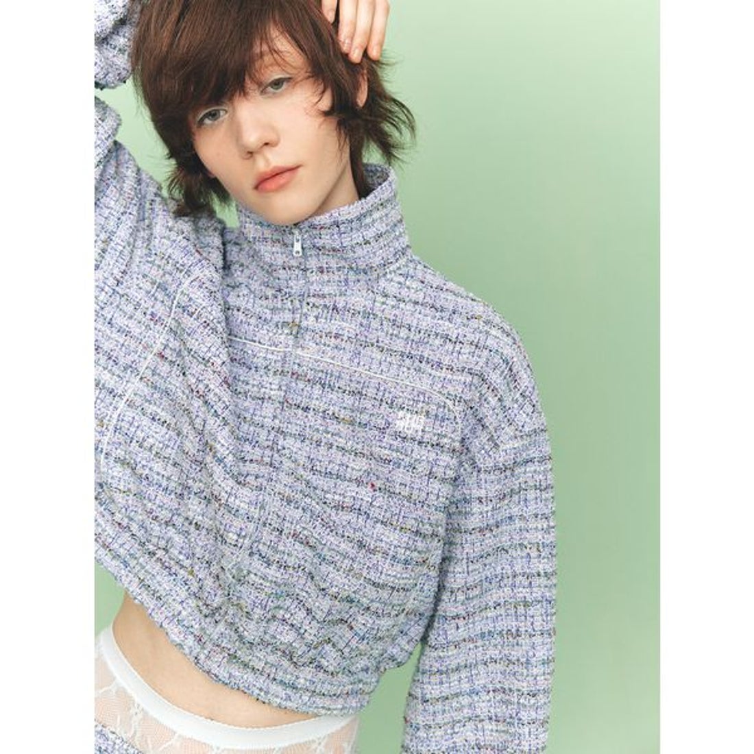 ファーファー FURFUR ツイーディトラックブルゾン （PNK