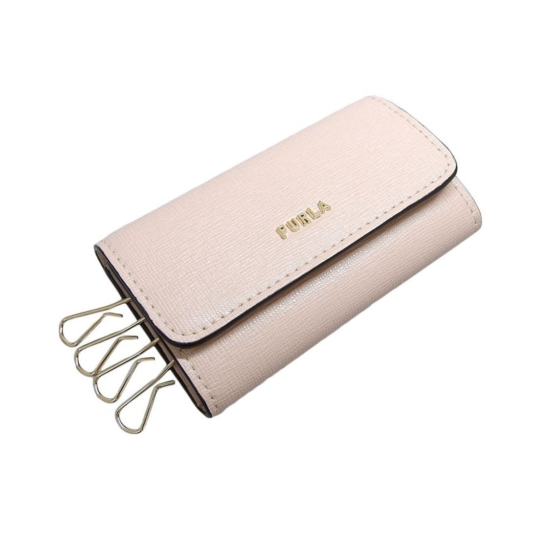 FURLA フルラ FULRA キーケース （ピンクベージュ） -ファッション通販