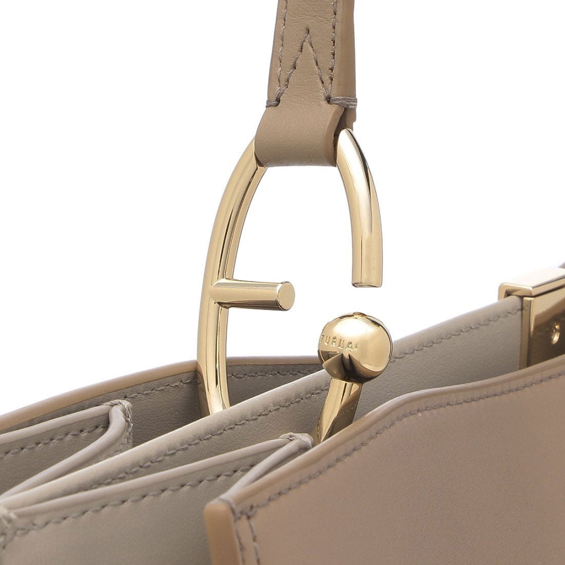 フルラ FURLA トートバッグ アガタ ベージュ ブラウン レディース