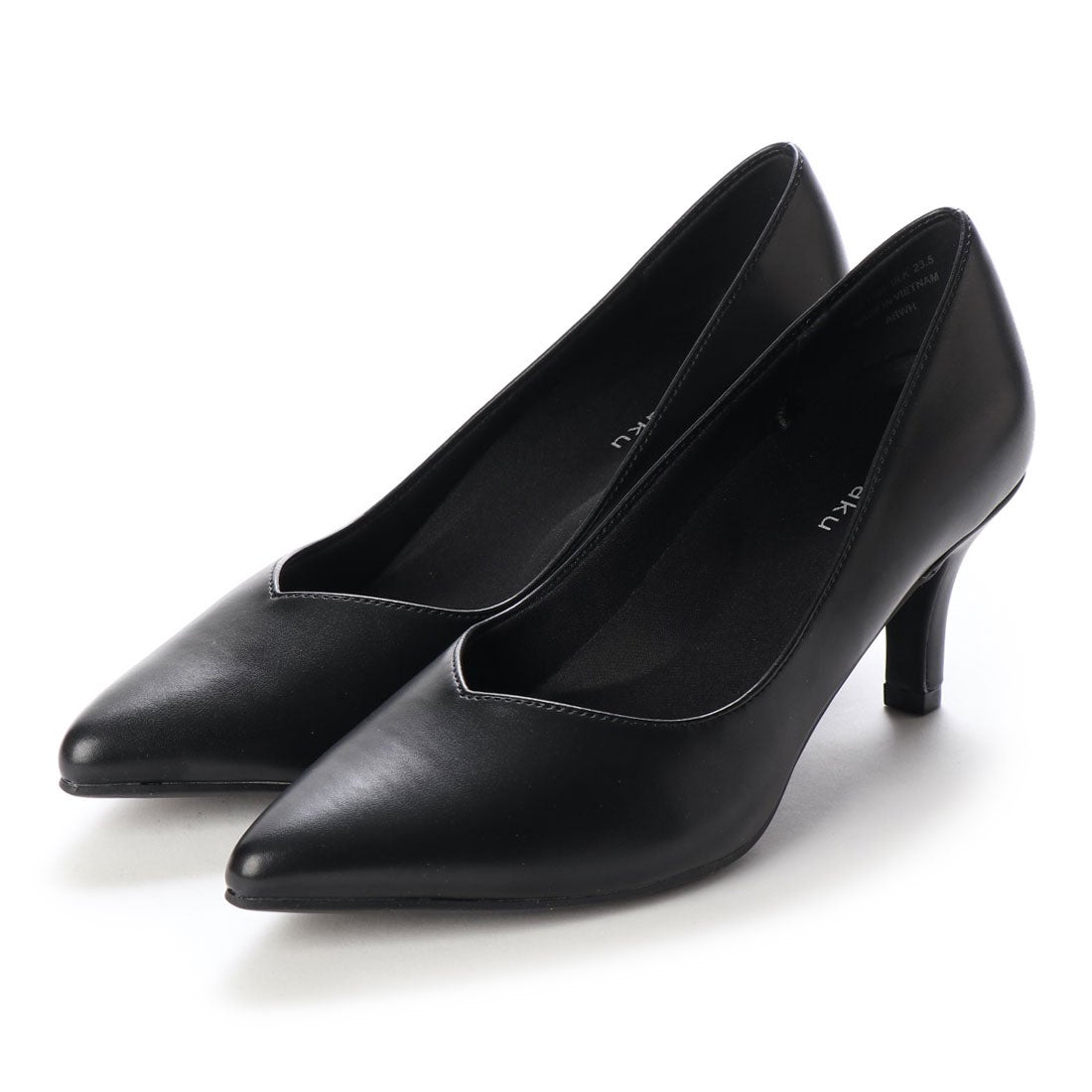 幅広 3E 防水 ポインテッドトゥパンプス ＜6.5cmヒール＞ 【21.5cm