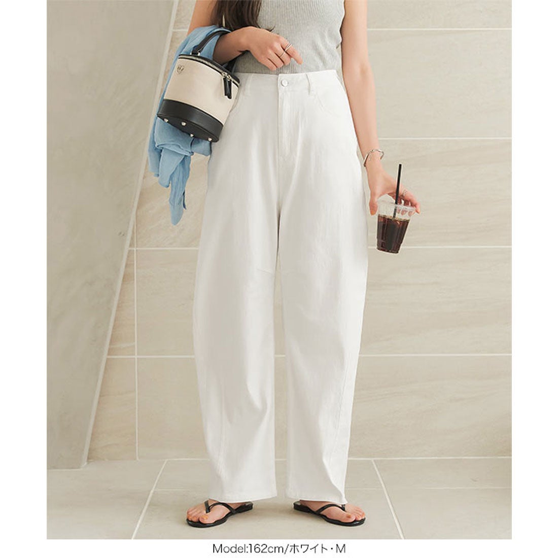 コウベレタス KOBE LETTUCE 接触冷感カーブデニムパンツ [M4106