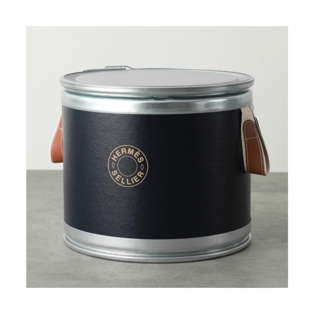 エルメス Hermes HERMES サドルボックス SADDLE BOX 馬具缶 収納BOX