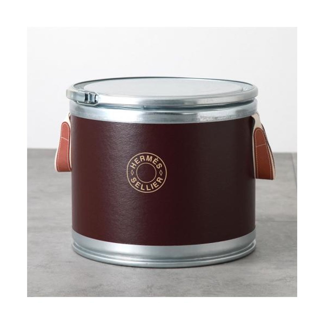 エルメス Hermes HERMES サドルボックス SADDLE BOX 馬具缶 収納BOX