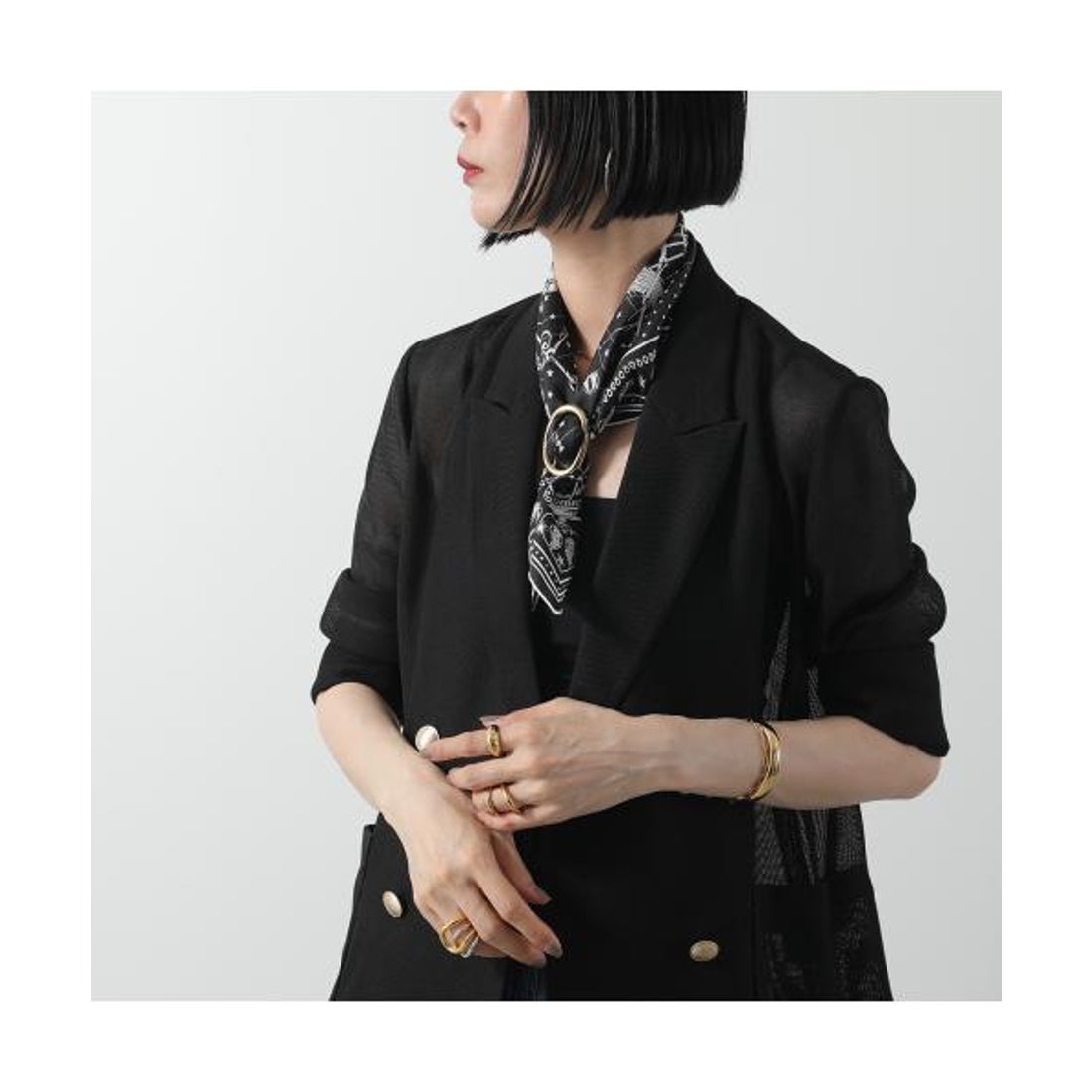 エルメス Hermes HERMES スカーフ CARRE カレH 55×55 シルクバンダナ