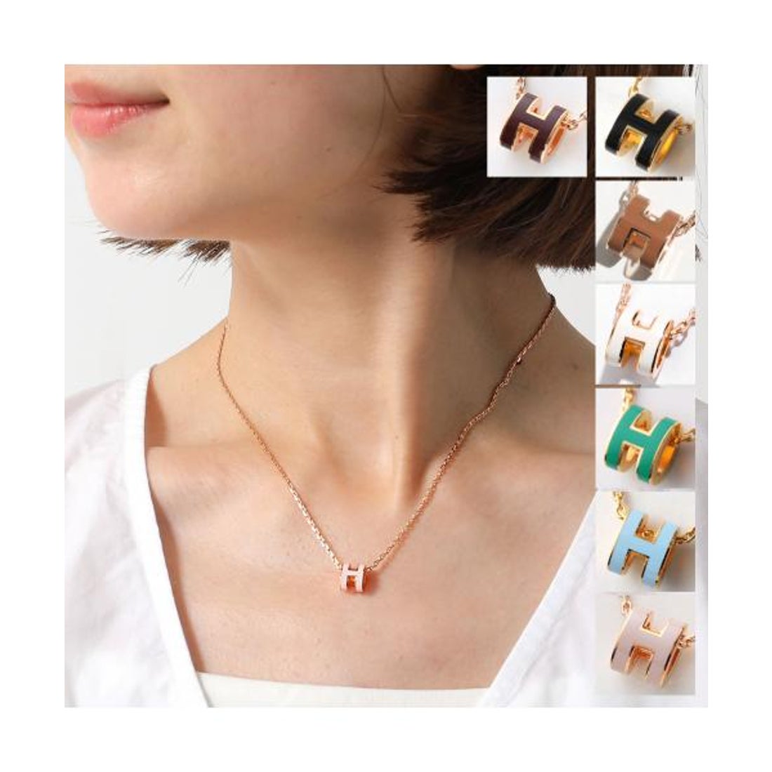 エルメス Hermes HERMES ネックレス ポップアッシュ ミニ Pop H MINI