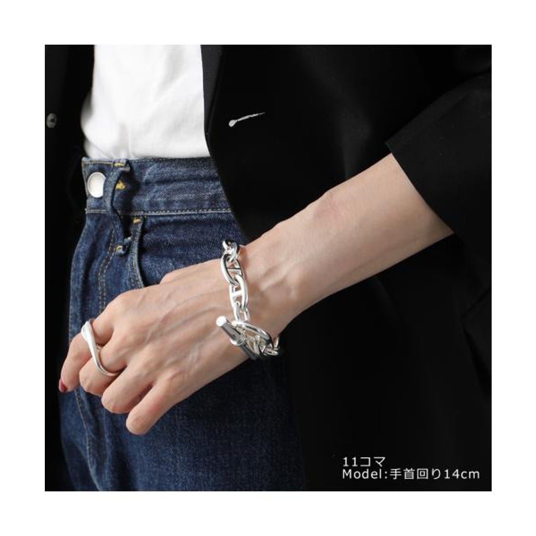 エルメス Hermes HERMES ブレスレット Chaine DAncre TGM
