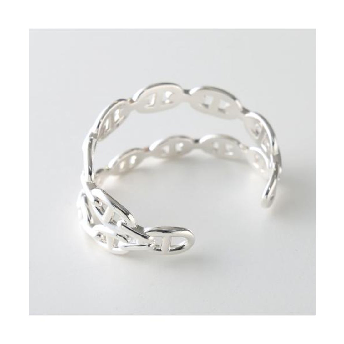 エルメス Hermes HERMES バングル シェーヌダンクル アンシェネ ダブル