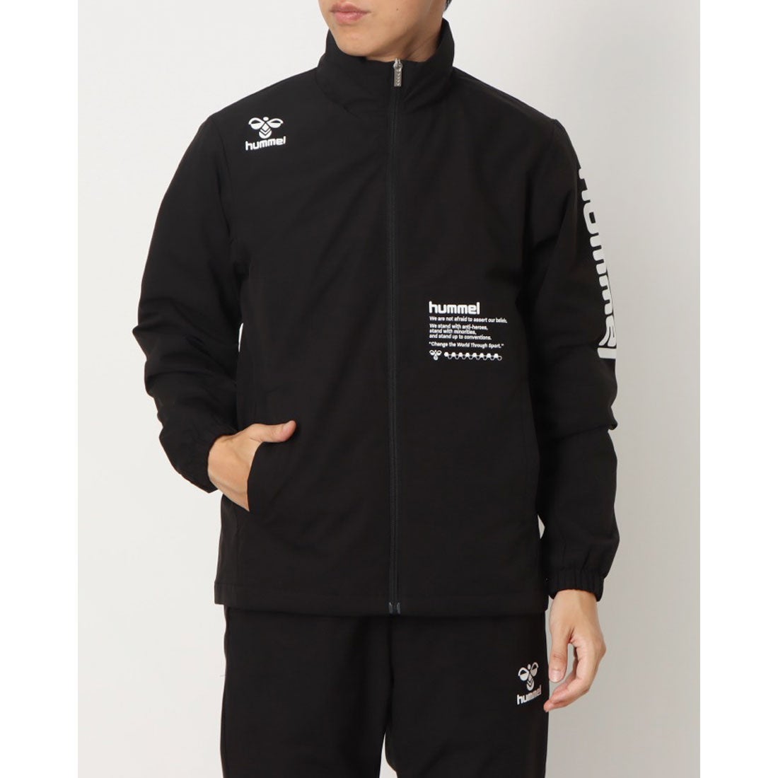 ヒュンメル hummel メンズ ウインドジャケット 裏トリコットウインド