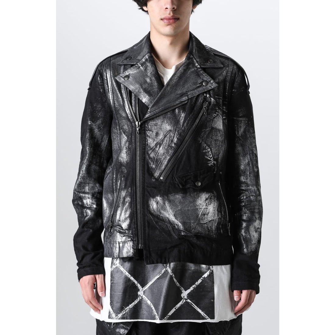 ユリウス JULIUS Ana-Moto JD Biker Jacket（Silver） 通販 大阪心斎橋