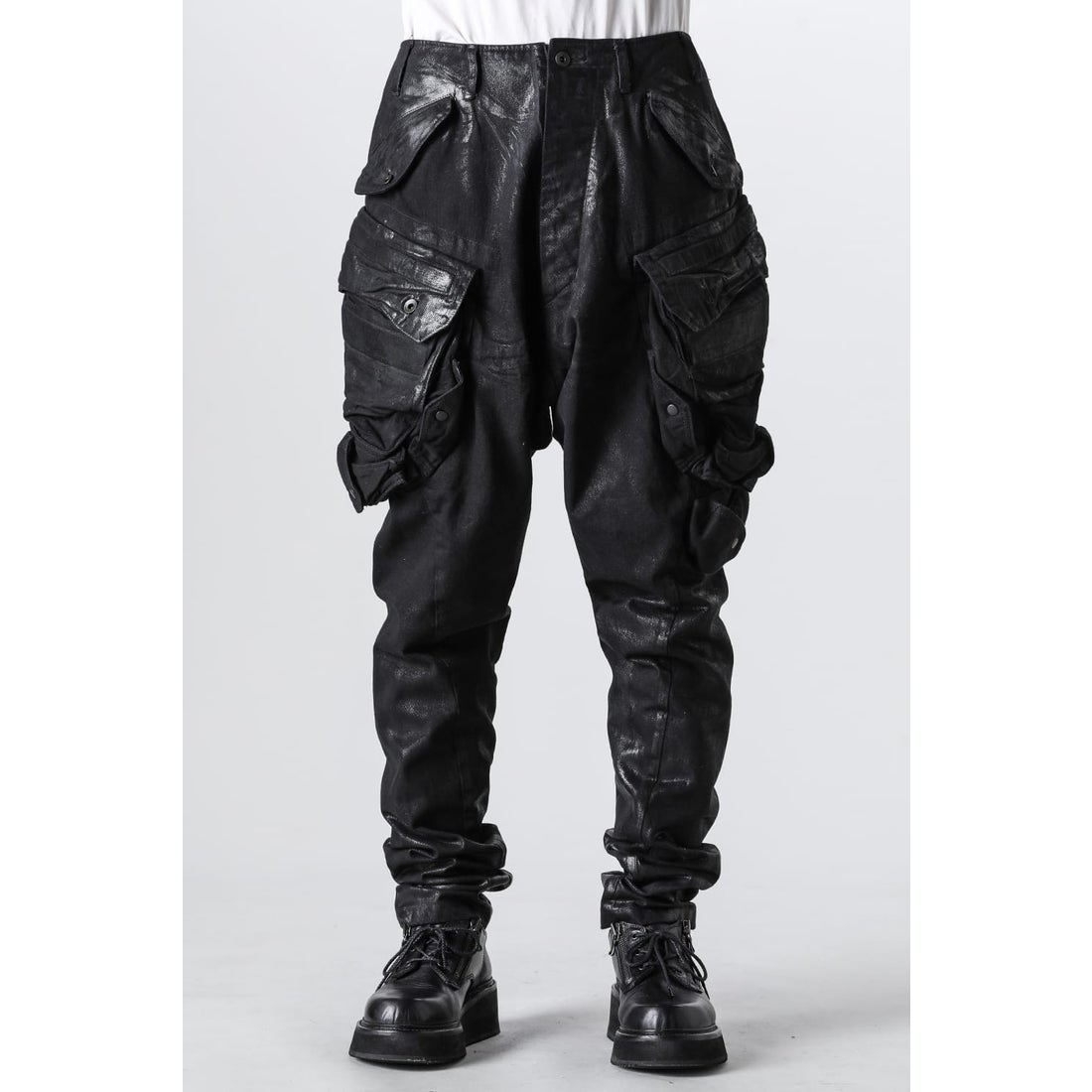 ユリウス JULIUS Coating Gasmask Pants（Black） 通販 大阪心斎橋