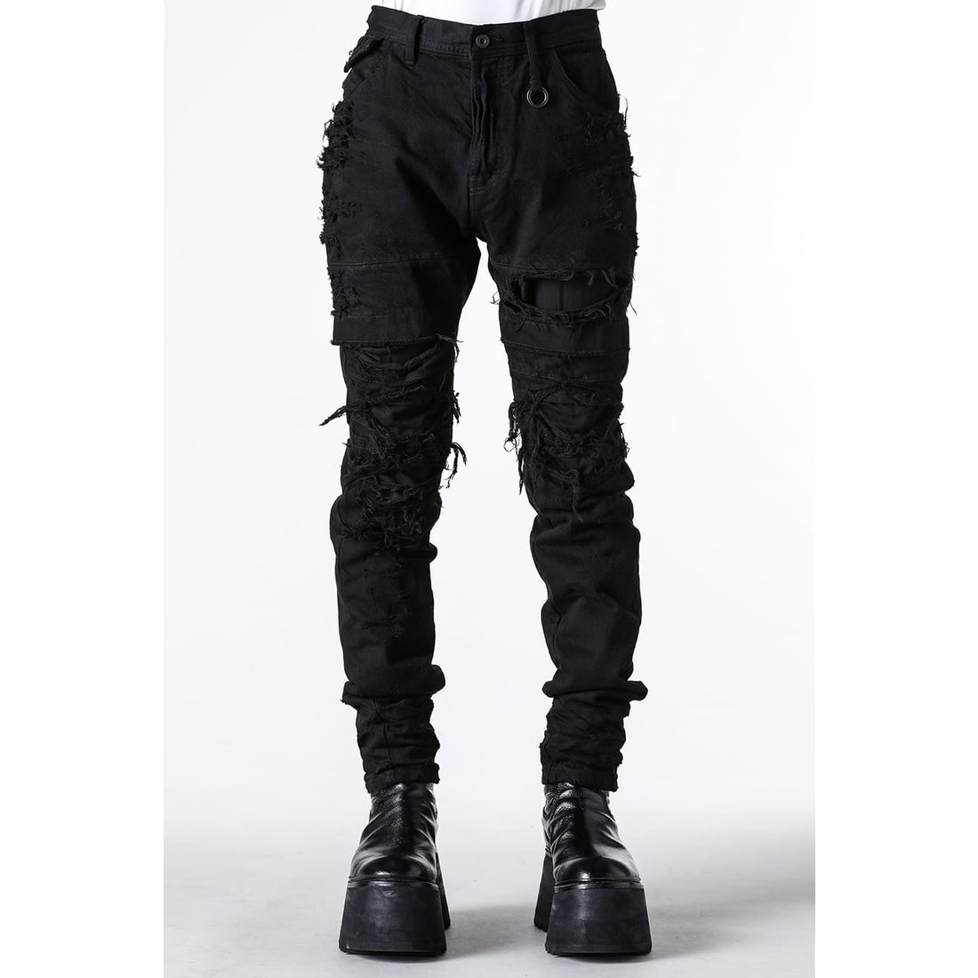 ユリウス JULIUS 12oz DENIM PANTS （BLACK） -FASCINATE