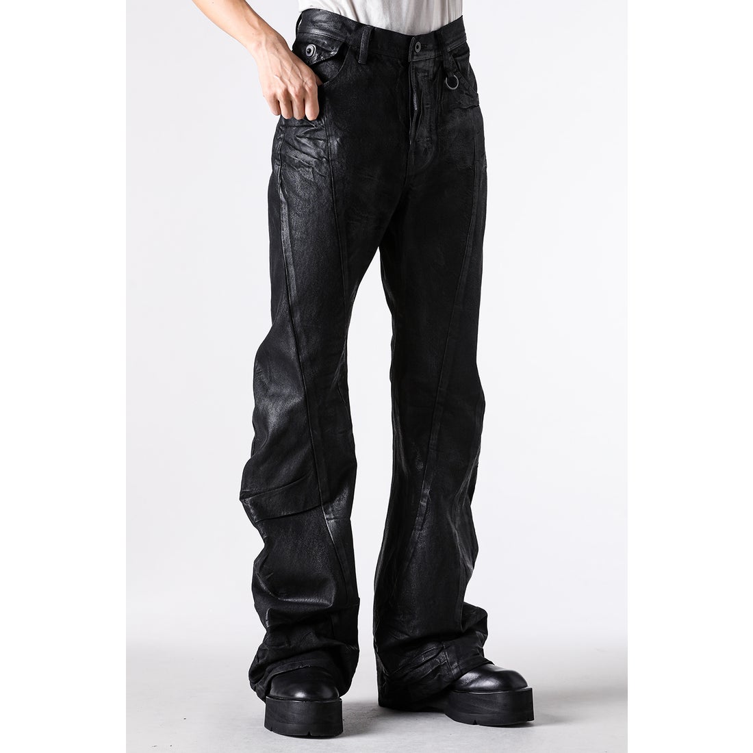 ユリウス JULIUS 12oz DENIM COATING PANTS （BLACK） -FASCINATE