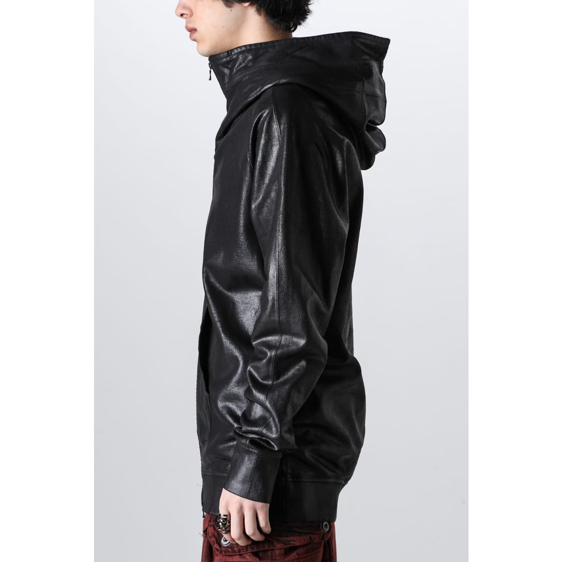JULIUS Coated Hooded Parka （Black） - Osaka / Kyoto, Ship